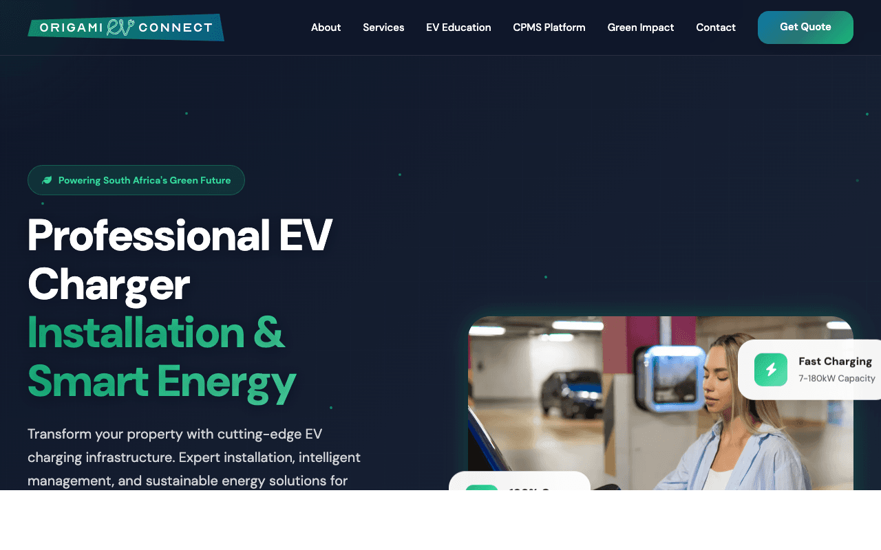 EV Connect — Electric vehicle charging platform with CPMS dashboard